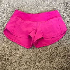 Lululemon Low Rise Speed Up Shorts